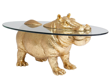 HIPPO - Polyresin and glass high side table by KARE Design - view 2